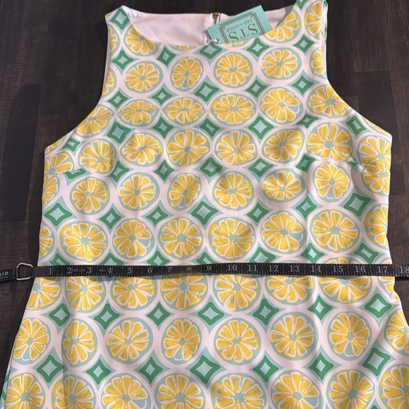 Sail to Sable Lemon Slice Shift Dress Size Medium NWT Preppy Costal Summer - Picture 6 of 8